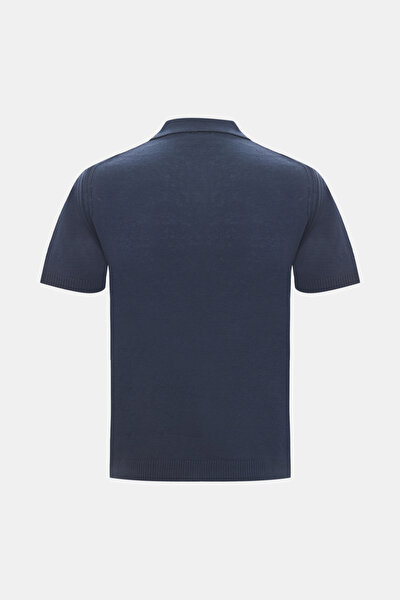 LACİVERT POLO YAKA KISA KOLLU T-SHIRT 5