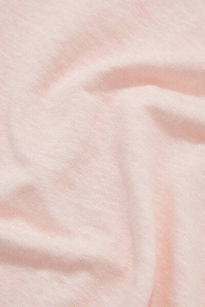 PEMBE O YAKA KISA KOLLU T-SHIRT 4
