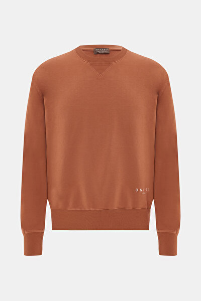KIZIL KAHVE O YAKA SWEATSHIRT 4