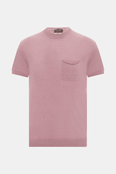 GÜL KURUSU O YAKA KISA KOLLU T-SHIRT 5