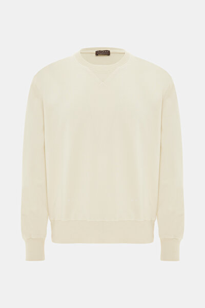 BEYAZ O YAKA SWEATSHIRT 4