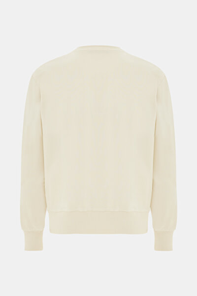 BEYAZ O YAKA SWEATSHIRT 5