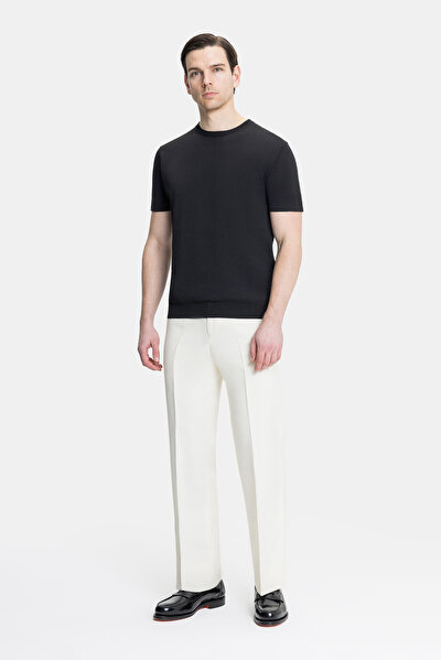 BLACK BASIC / ROUND NECKLINE SHORT SLEEVE TSHIRT 3