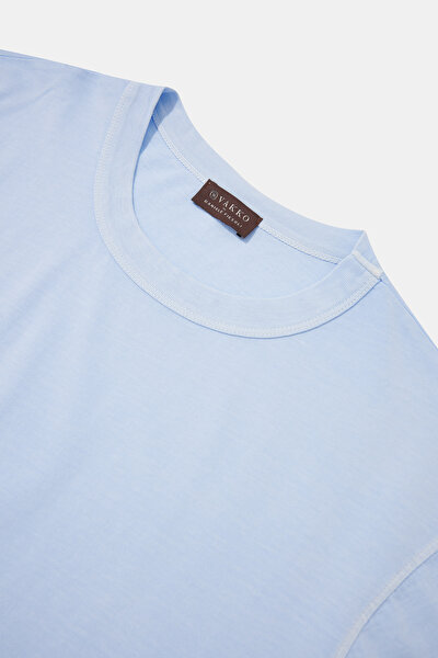 MAVİ O YAKA KISA KOLLU T-SHIRT 3