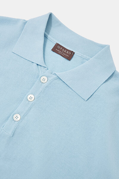 MAVİ POLO YAKA KISA KOLLU T-SHIRT 3
