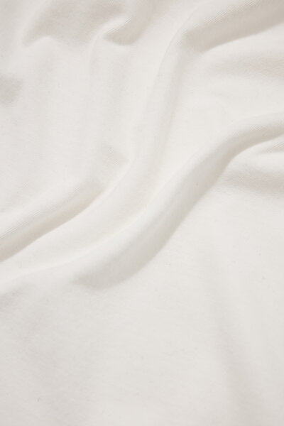 BEYAZ O YAKA KISA KOLLU T-SHIRT 4