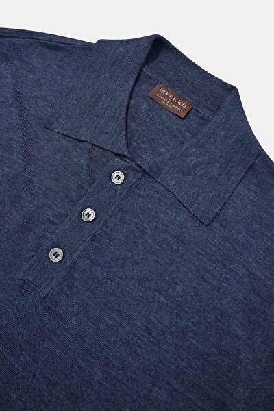 LACİVERT POLO YAKA KISA KOLLU T-SHIRT 3