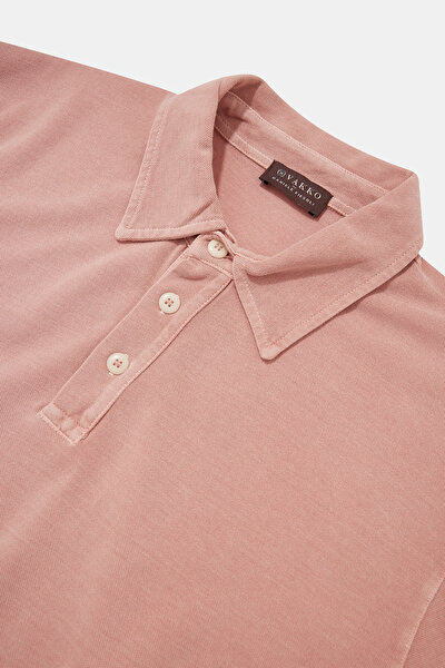 PEMBE POLO YAKA KISA KOLLU T-SHIRT 3