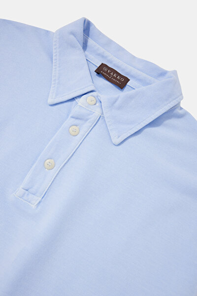 MAVİ POLO YAKA KISA KOLLU T-SHIRT 3