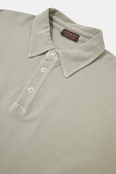 GREEN POLO NECK SHORT SLEEVE TSHIRT 3