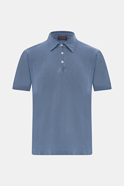 NAVY BLUE POLO NECK SHORT SLEEVE TSHIRT 4