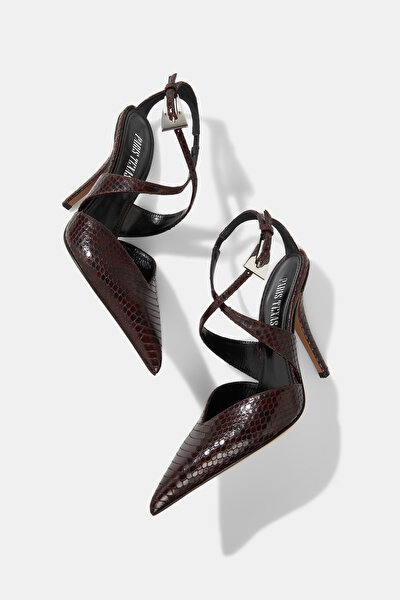 MAROON LEATHER SHOE 5