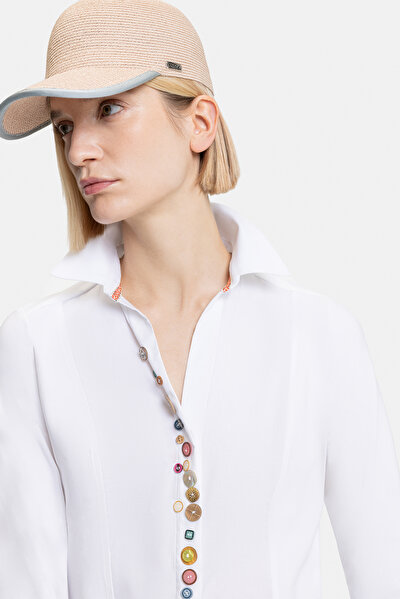 WHITE 3/4 SLEEVES SHIRT 5