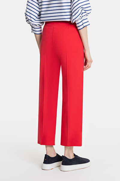 RED STRAIGHT CUT TROUSERS 3