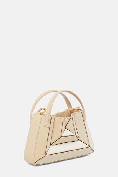 CREAM LEATHER BAG 3