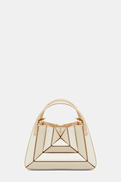 CREAM LEATHER BAG 4
