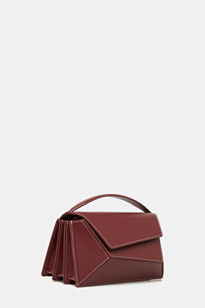 MAROON LEATHER BAG 3