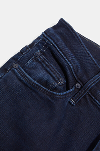 NAVY BLUE STRAIGHT CUT TROUSERS 10