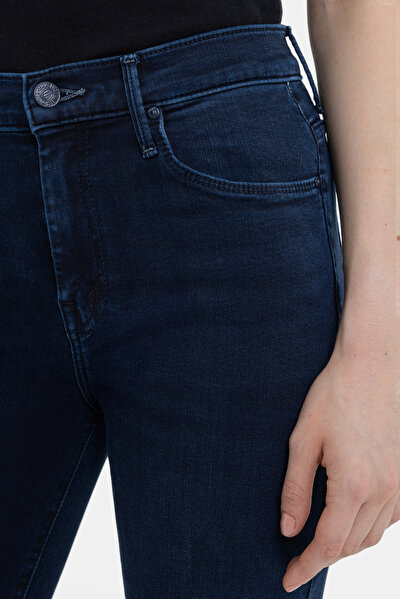 NAVY BLUE STRAIGHT CUT TROUSERS 3