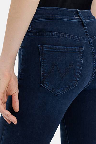 NAVY BLUE STRAIGHT CUT TROUSERS 4