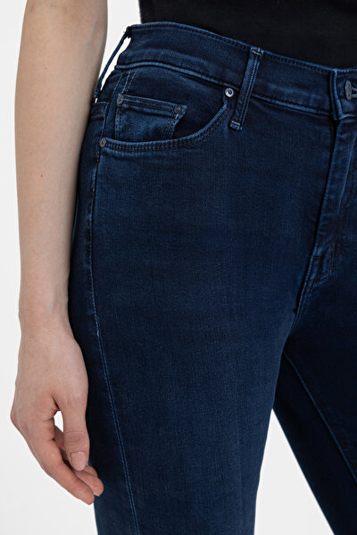 NAVY BLUE STRAIGHT CUT TROUSERS 5