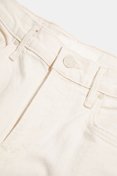 CREAM WIDE LEG TROUSERS 3