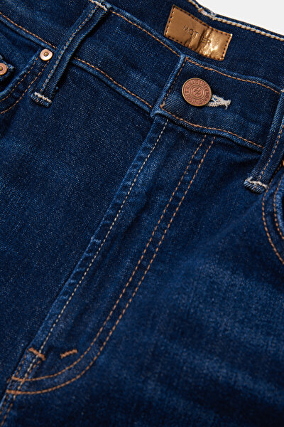 NAVY BLUE STRAIGHT CUT TROUSERS 3