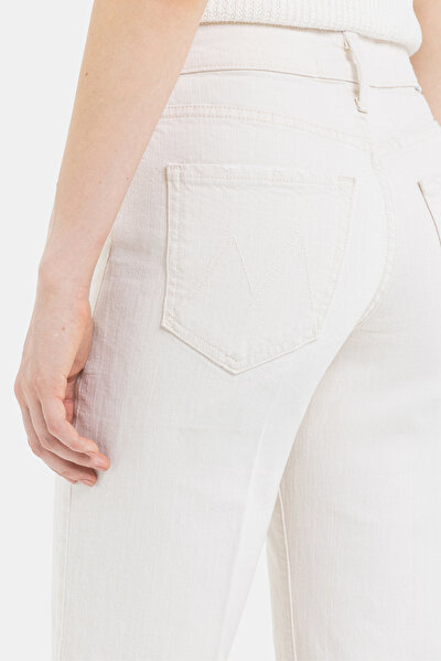 CREAM WIDE LEG TROUSERS 10