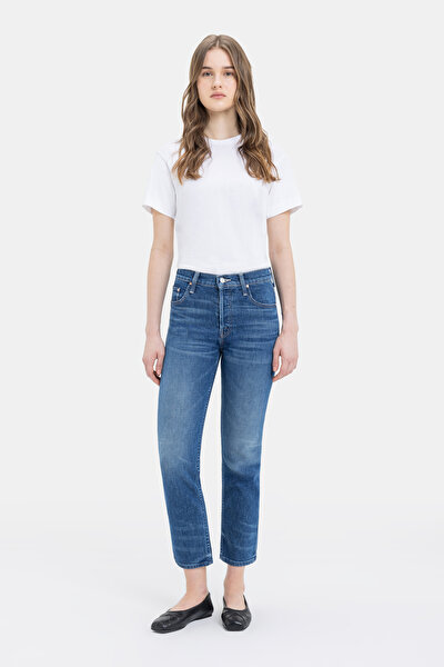 BLUE STRAIGHT CUT TROUSERS 8