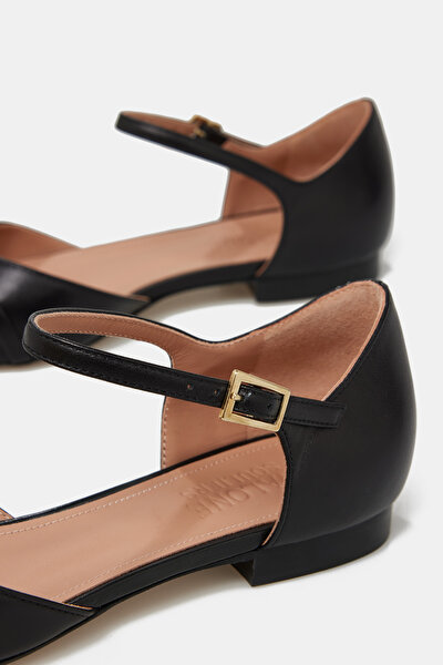 BLACK FLAT SHOES 4