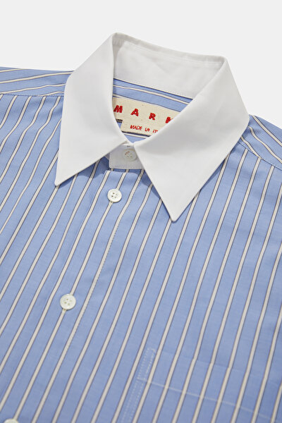 WHITE STRIPED PATTERNED SHIRT 3
