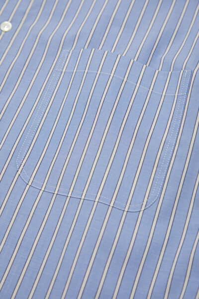 WHITE STRIPED PATTERNED SHIRT 5