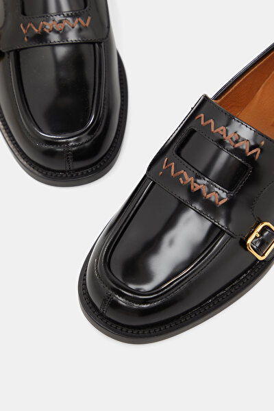 BLACK LEATHER SHOE 4