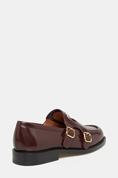 MAROON LEATHER SHOE 3