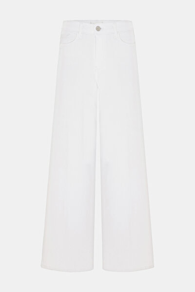 WHITE WIDE LEG TROUSERS 3