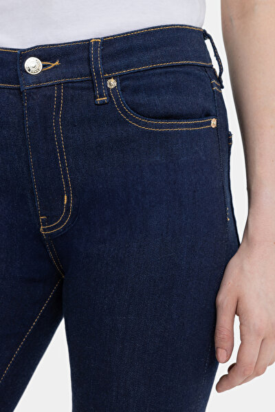 NAVY BLUE STRAIGHT CUT TROUSERS 3