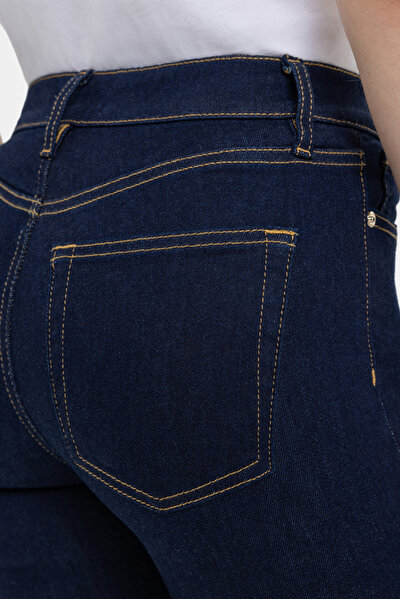 NAVY BLUE STRAIGHT CUT TROUSERS 4
