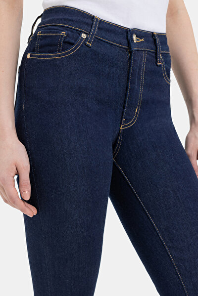 NAVY BLUE STRAIGHT CUT TROUSERS 5