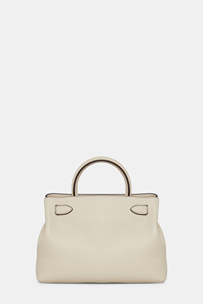 ECRU LEATHER BAG 4