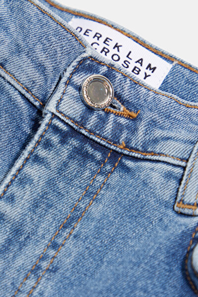 BLUE STRAIGHT CUT TROUSERS 3
