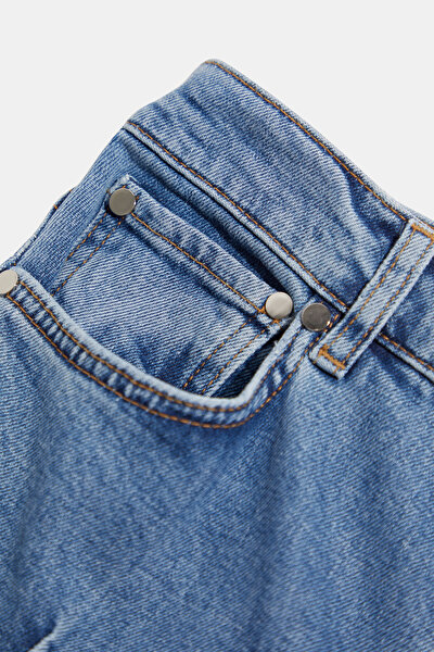 BLUE STRAIGHT CUT TROUSERS 4