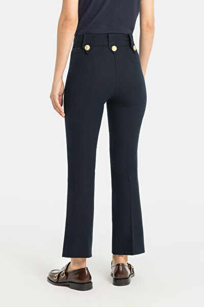 LACİVERT BORU PAÇA PANTOLON 4