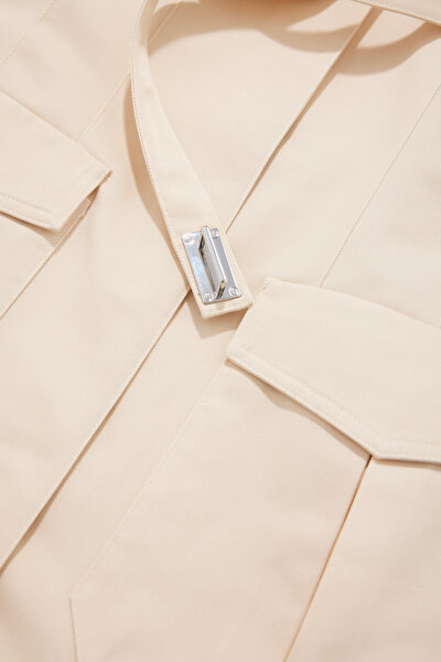 BEİGE MİNİ DRESS 4