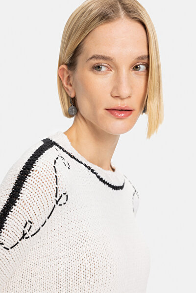 BLACK BASIC / ROUND NECKLINE TRICOT 5