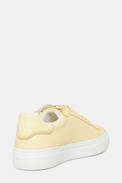 SARI DERİ SNEAKER 3