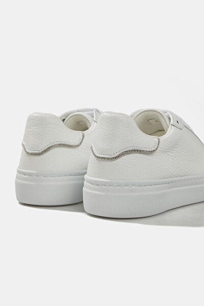 BEYAZ DERİ SNEAKER 4