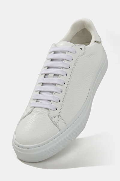 BEYAZ DERİ SNEAKER 5