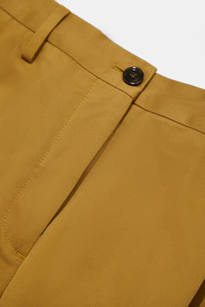 BEIGE STRAIGHT CUT TROUSERS 3