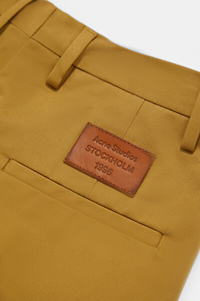 BEIGE STRAIGHT CUT TROUSERS 5