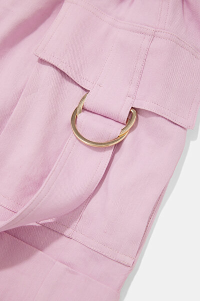 PINK HIGH WAIST SHORTS 4